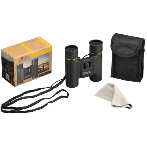 Jumelles de poche 10x25 noires National Geographic - 11 x 3,7 cm